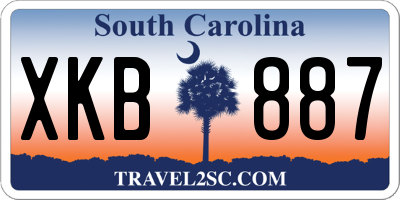 SC license plate XKB887