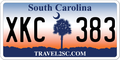 SC license plate XKC383