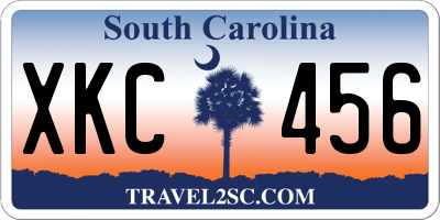 SC license plate XKC456