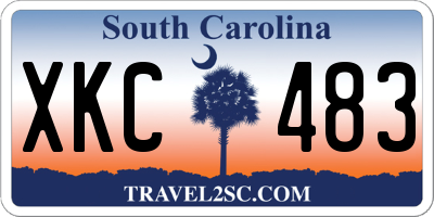 SC license plate XKC483
