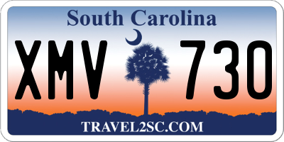 SC license plate XMV730