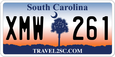 SC license plate XMW261