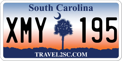 SC license plate XMY195
