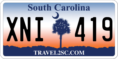 SC license plate XNI419