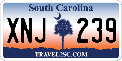 SC license plate XNJ239