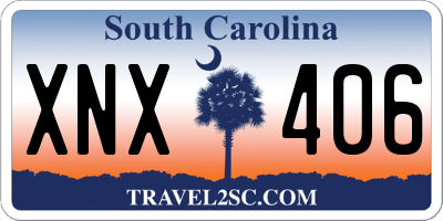 SC license plate XNX406