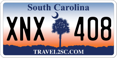 SC license plate XNX408