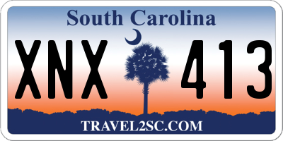 SC license plate XNX413