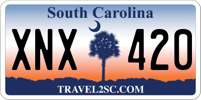 SC license plate XNX420