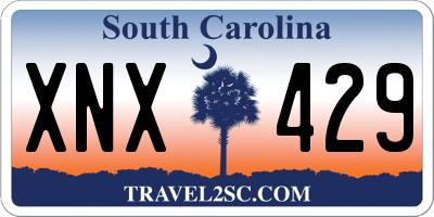 SC license plate XNX429