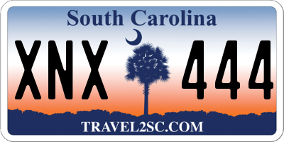 SC license plate XNX444