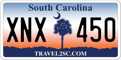 SC license plate XNX450