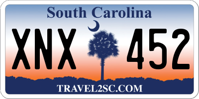 SC license plate XNX452