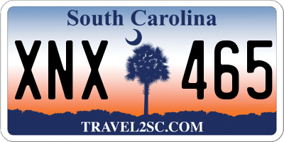 SC license plate XNX465