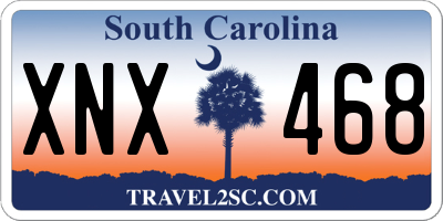 SC license plate XNX468