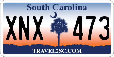 SC license plate XNX473