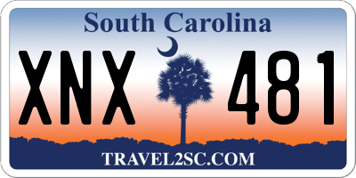 SC license plate XNX481