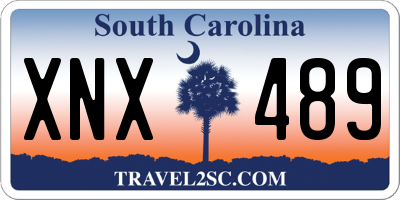 SC license plate XNX489