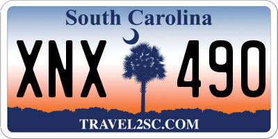 SC license plate XNX490