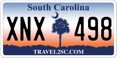 SC license plate XNX498