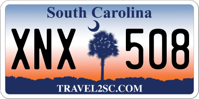 SC license plate XNX508