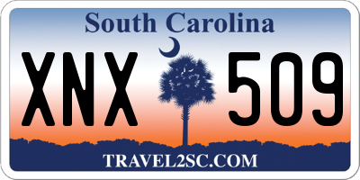 SC license plate XNX509
