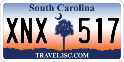 SC license plate XNX517