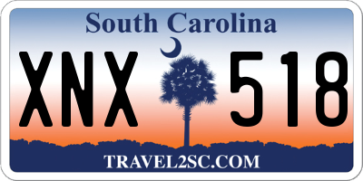 SC license plate XNX518