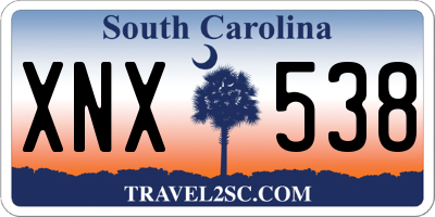 SC license plate XNX538