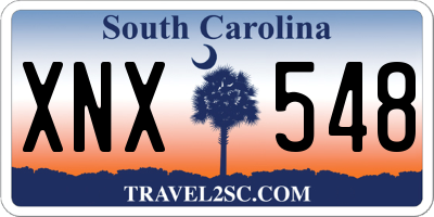 SC license plate XNX548