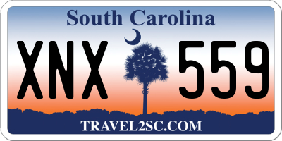 SC license plate XNX559