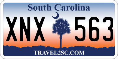SC license plate XNX563