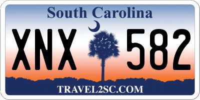 SC license plate XNX582