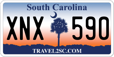 SC license plate XNX590
