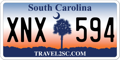 SC license plate XNX594