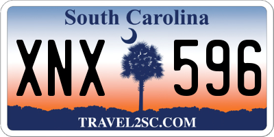 SC license plate XNX596