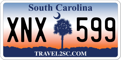 SC license plate XNX599