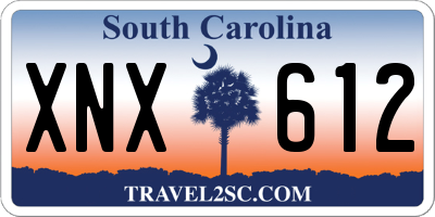 SC license plate XNX612