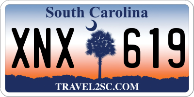 SC license plate XNX619