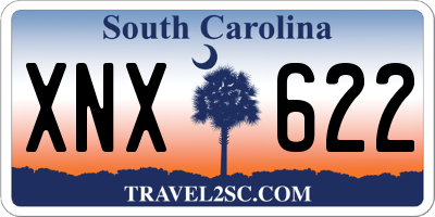 SC license plate XNX622