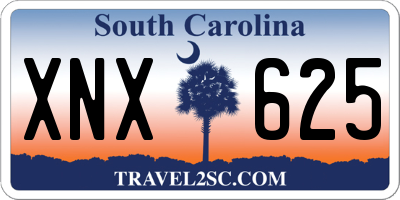 SC license plate XNX625