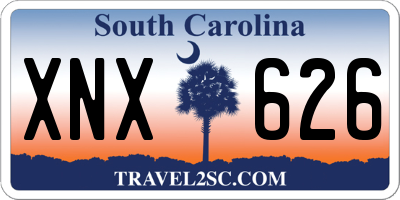 SC license plate XNX626