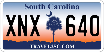SC license plate XNX640