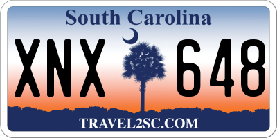 SC license plate XNX648