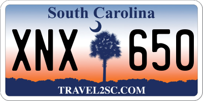 SC license plate XNX650