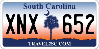 SC license plate XNX652