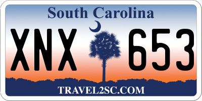 SC license plate XNX653