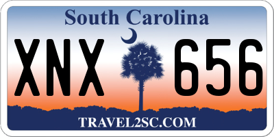SC license plate XNX656
