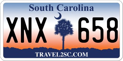 SC license plate XNX658