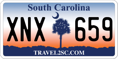 SC license plate XNX659